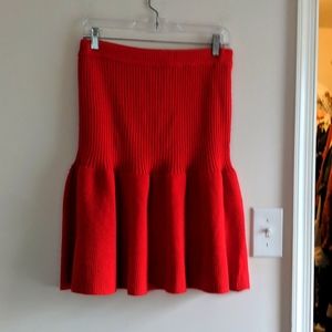 Radishes & Roses Red Sweater Skirt